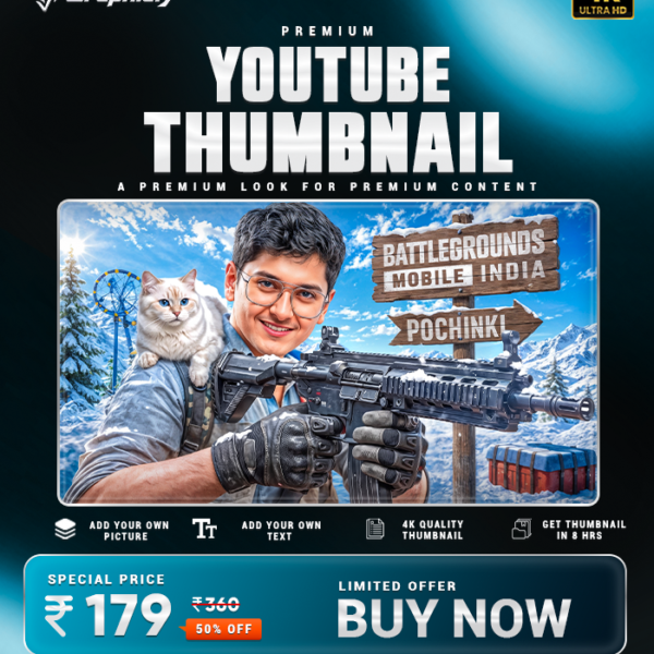 Mortal BGMI 4K Thumbnail