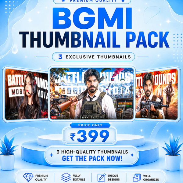Gaming Thumbnail PSD Pack 1